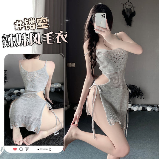 BS2849-性感內衣情趣內衣女睡衣純欲毛衣制服床上免脫套裝女睡衣睡裙