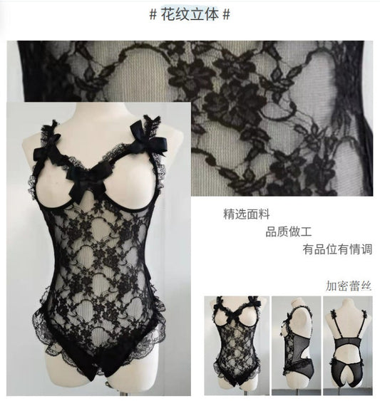 CS125-情趣內衣大碼MM性感內衣女式連體衣蕾絲誘惑批發一件代發